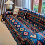 Bohemisk Geometrisk Sofatæppe - Marokkansk Stil