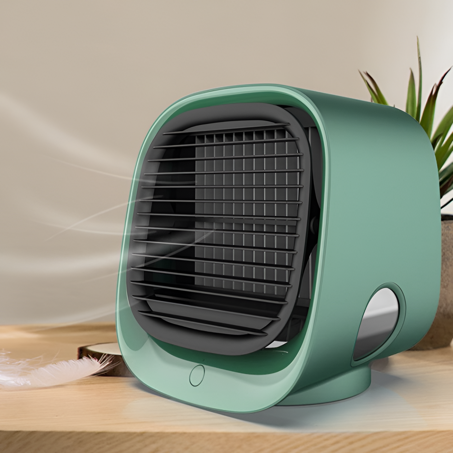 Kompakt Bærbar Luftkøler - Minimalistisk Bordventilator