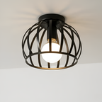 Sort Loftlampe i Industristil - Moderne Ganglampe
