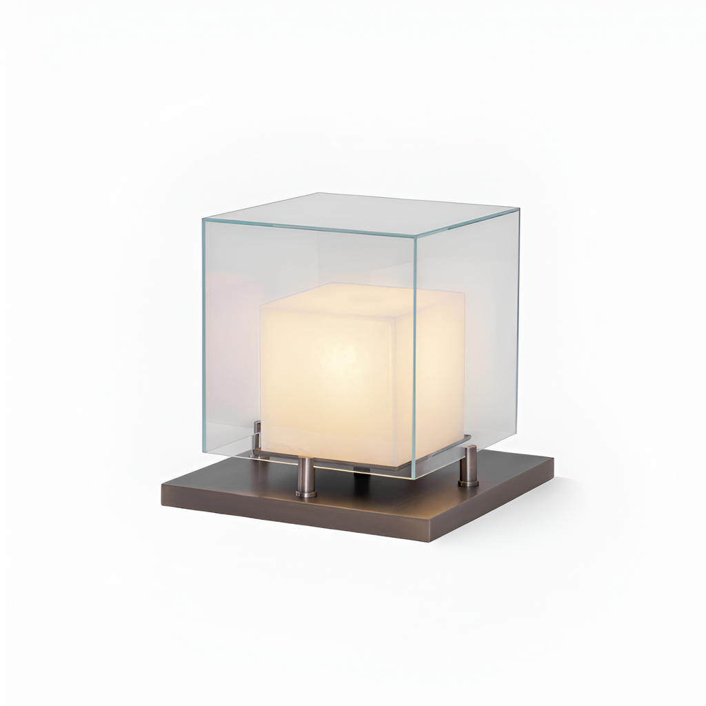 Minimalistisk Geometrisk Bordlampe - Industriel