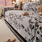 Sofatæppe Med Blomstermønster - Blomster