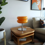 Glasbordlampe i italiensk stil
