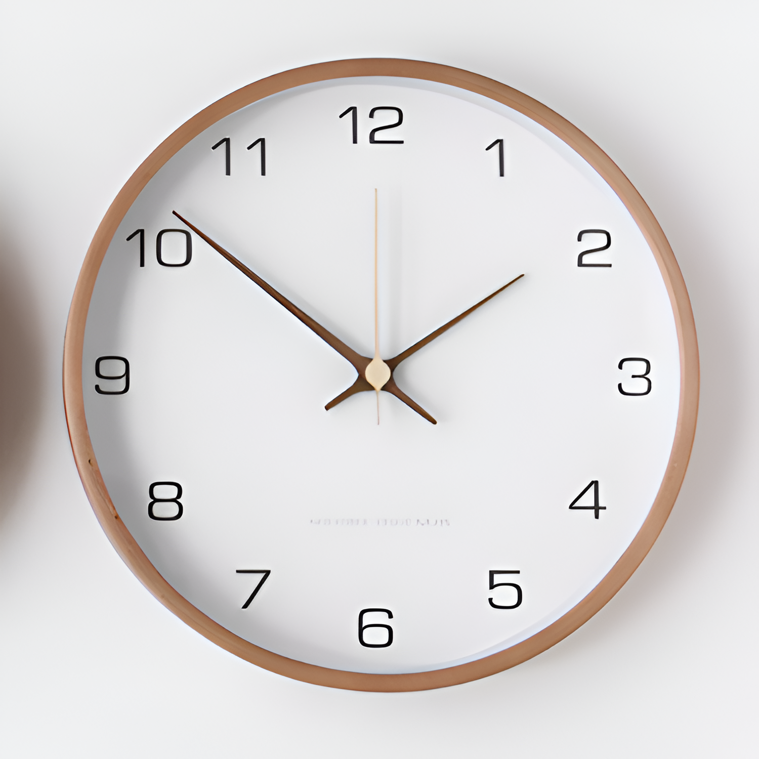 Minimalistisk Rundt Vægur - Analog