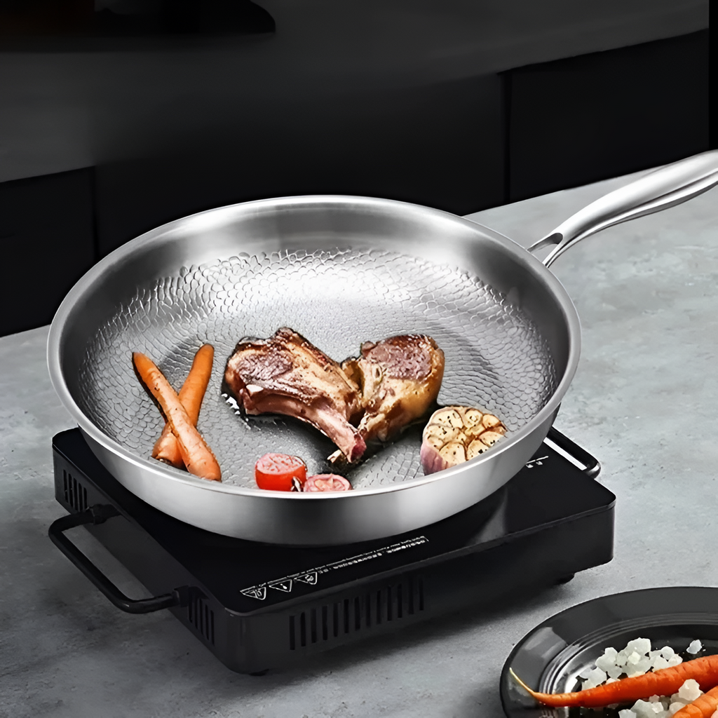 Titanium Hammeret Non-Stick Pande - Til Induktion