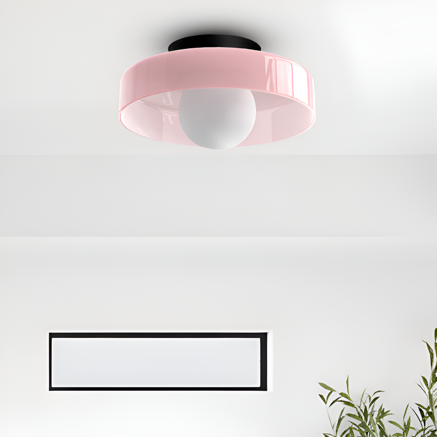 Minimalistisk Blank Plafond Loftslampe - Flushmount
