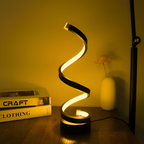 Minimalistisk Spiral Bordlampe - Dæmpbar