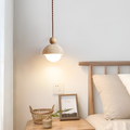 Minimalistisk Travertin Pendel - Snoet Ledning