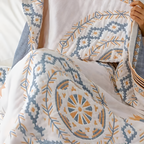 Bohemian Geometrisk Plaid - Vendbar