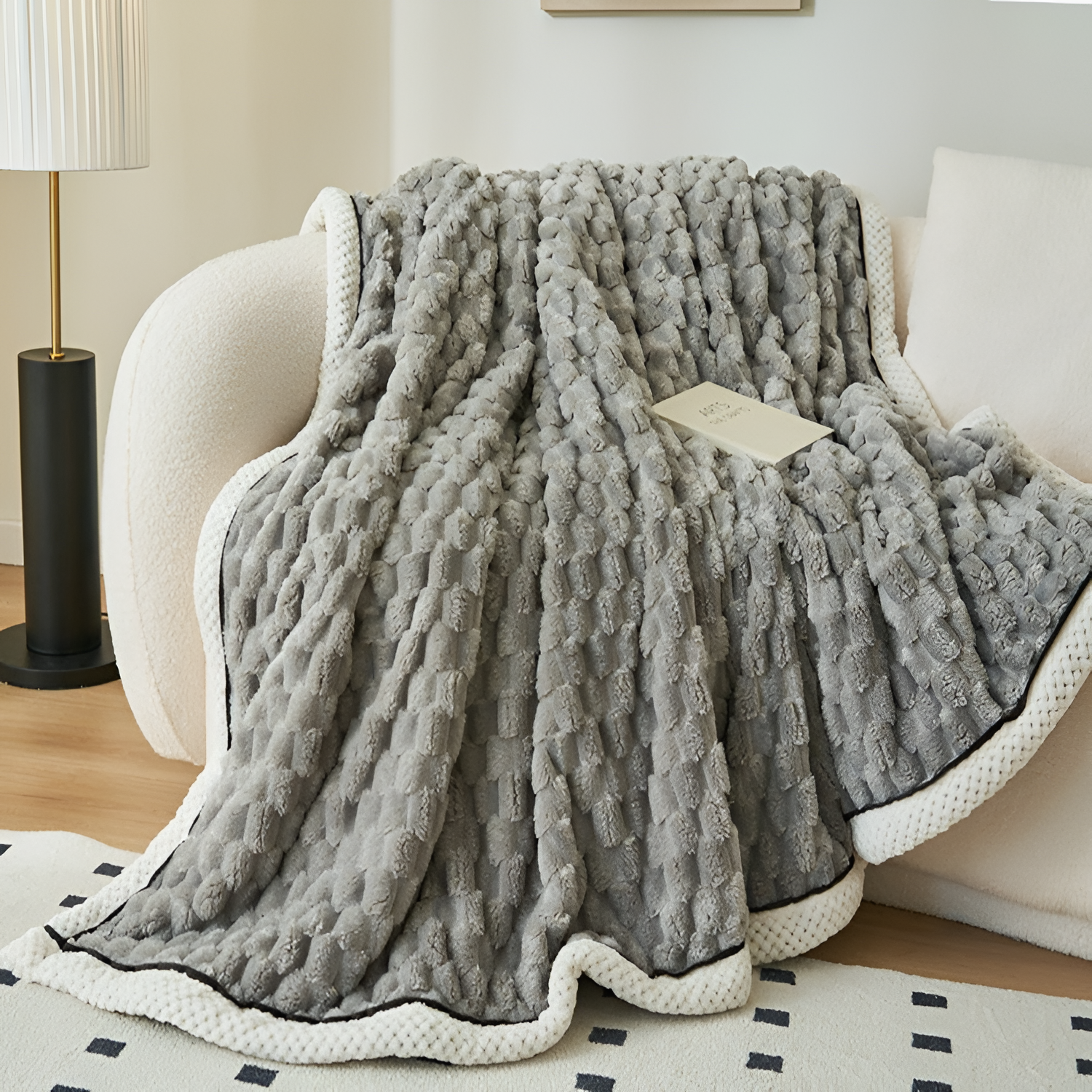 Tekstureret Boble Plaid - Vendbar