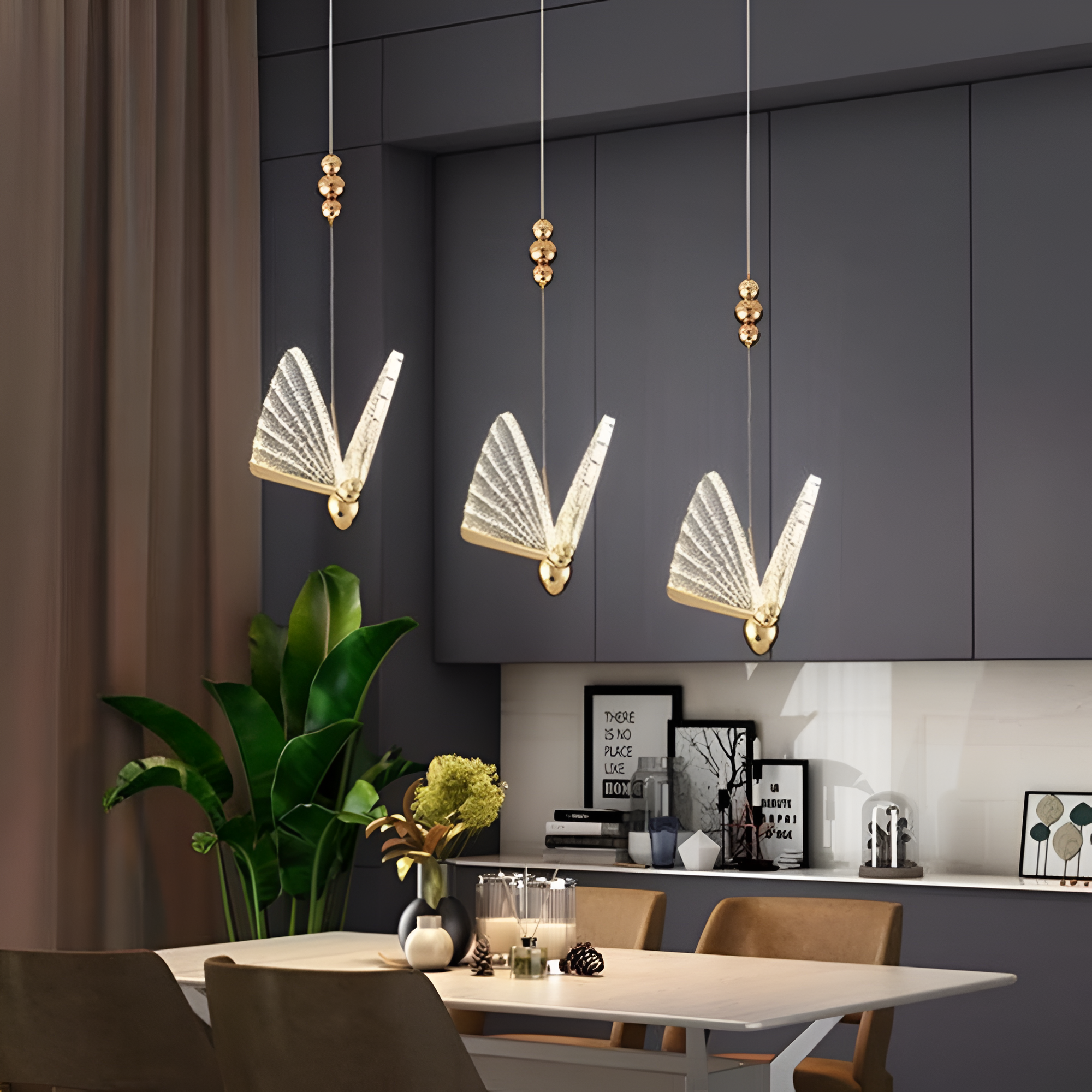 Minimalistisk Lampe I Sommerfugleform – Moderne