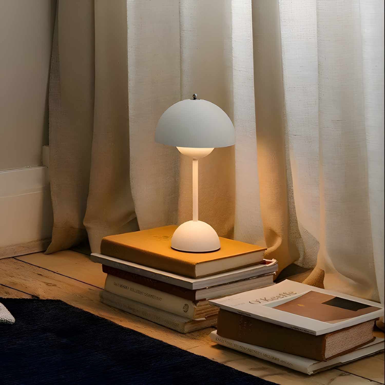 Minimalistisk Bærbar Bordlampe - Dæmpbar