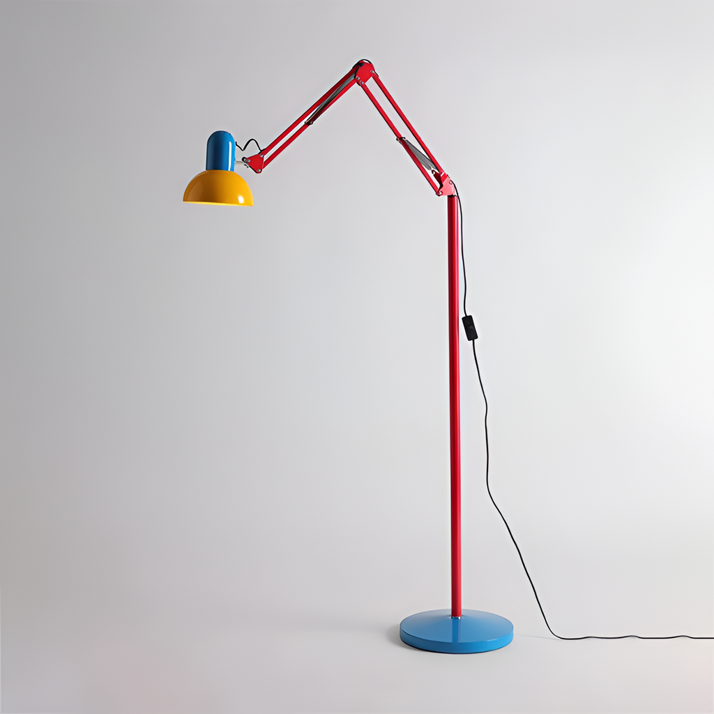 Memphis Industrial gulvlampe med flere arme – justerbar