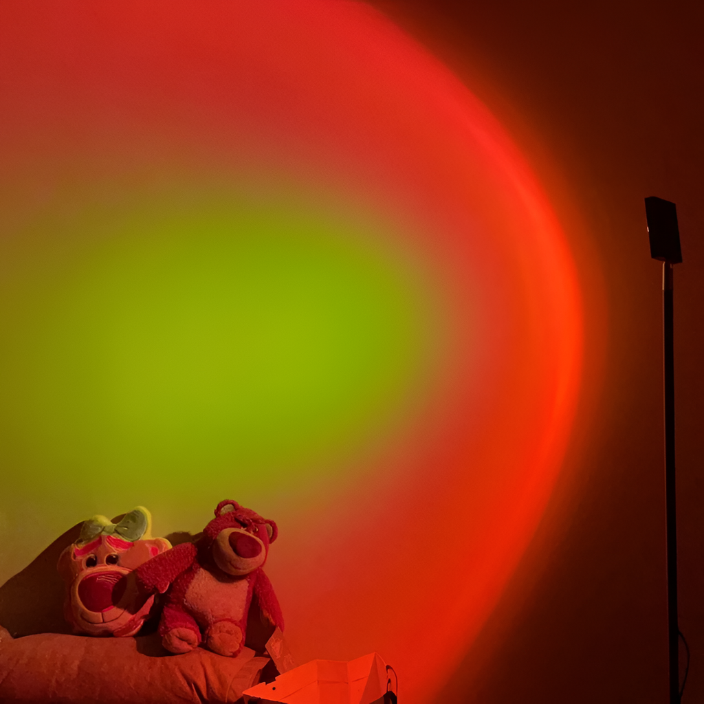 Sunset Projektionsgulvlampe - Gylden Time Stemningsbelysning