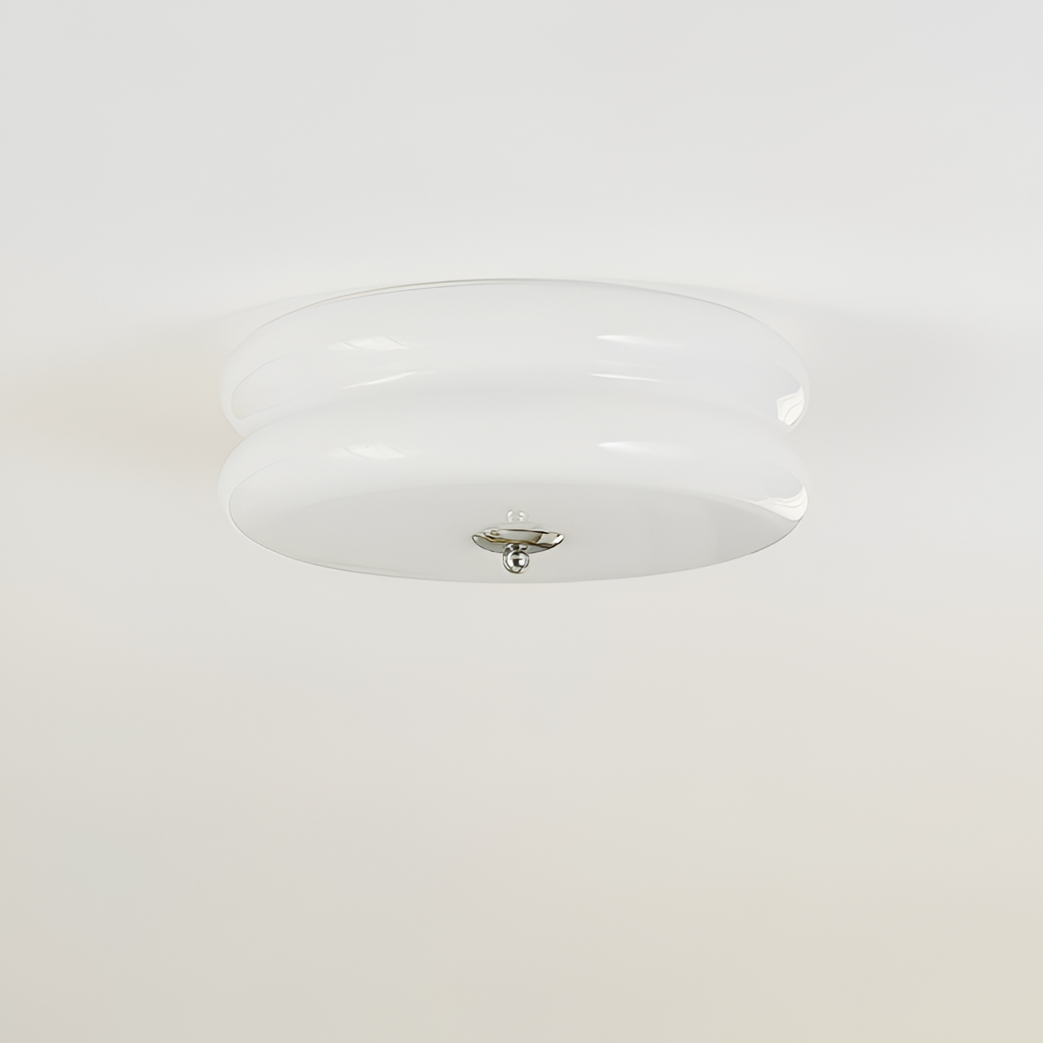Blanke Loftlampe med Etager - Rundet