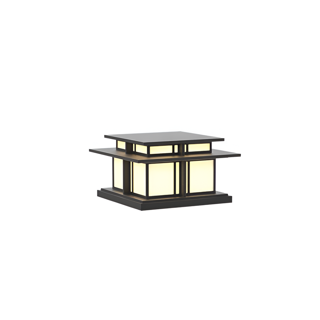 Zen-stil Solcellelampe til Søjle - Minimalistisk