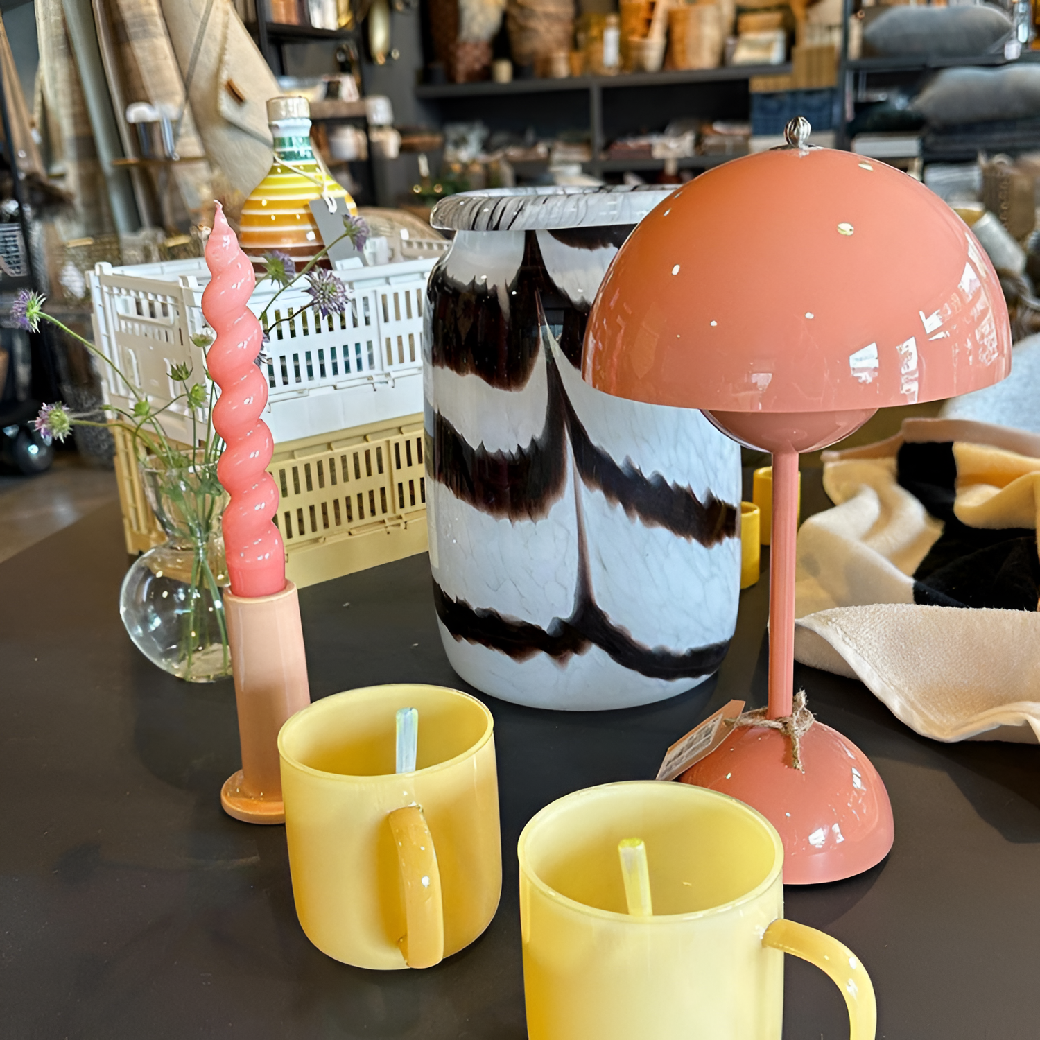 Minimalistisk Bærbar Bordlampe - Dæmpbar