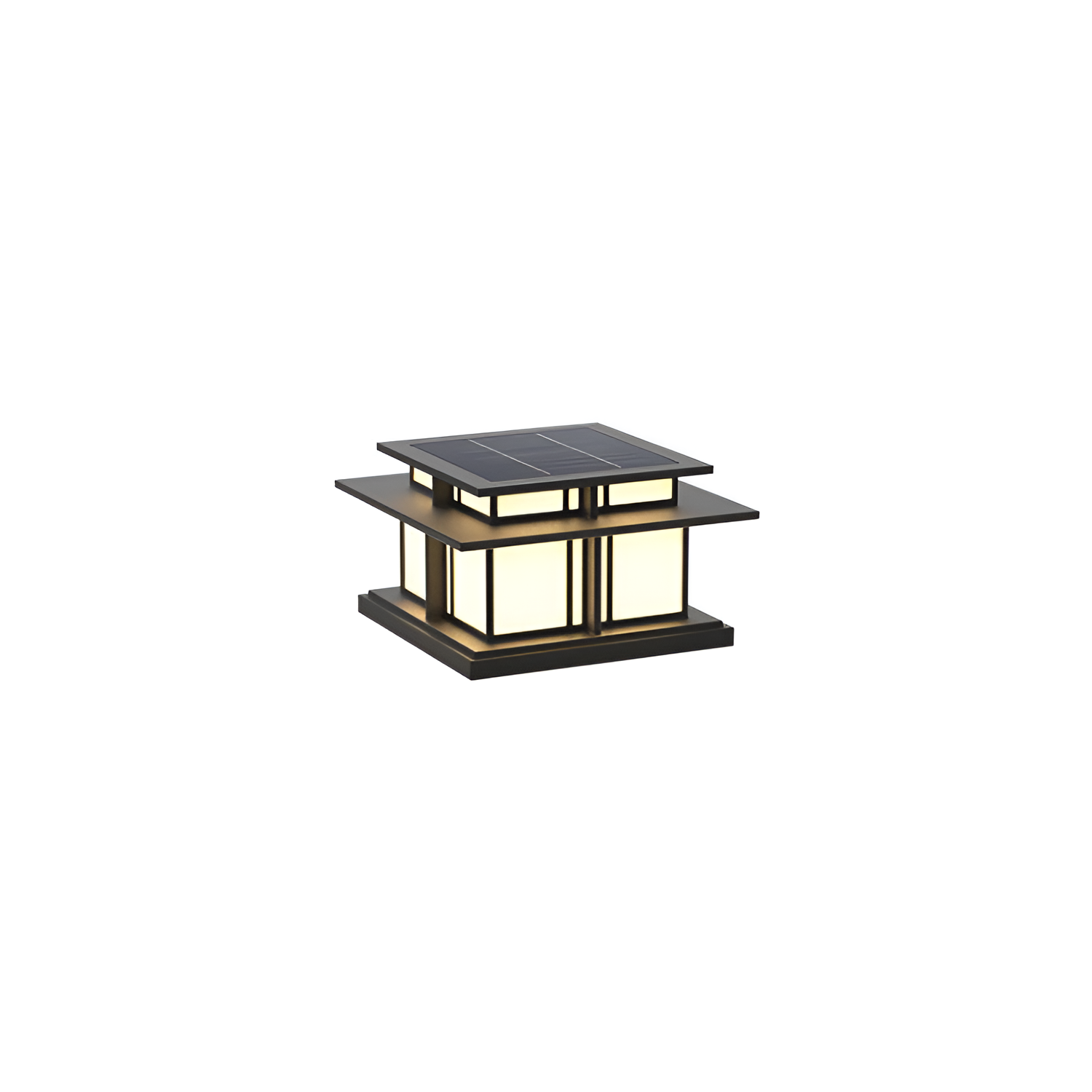 Minimalistisk Solcelle-søjlelampe - Industriel