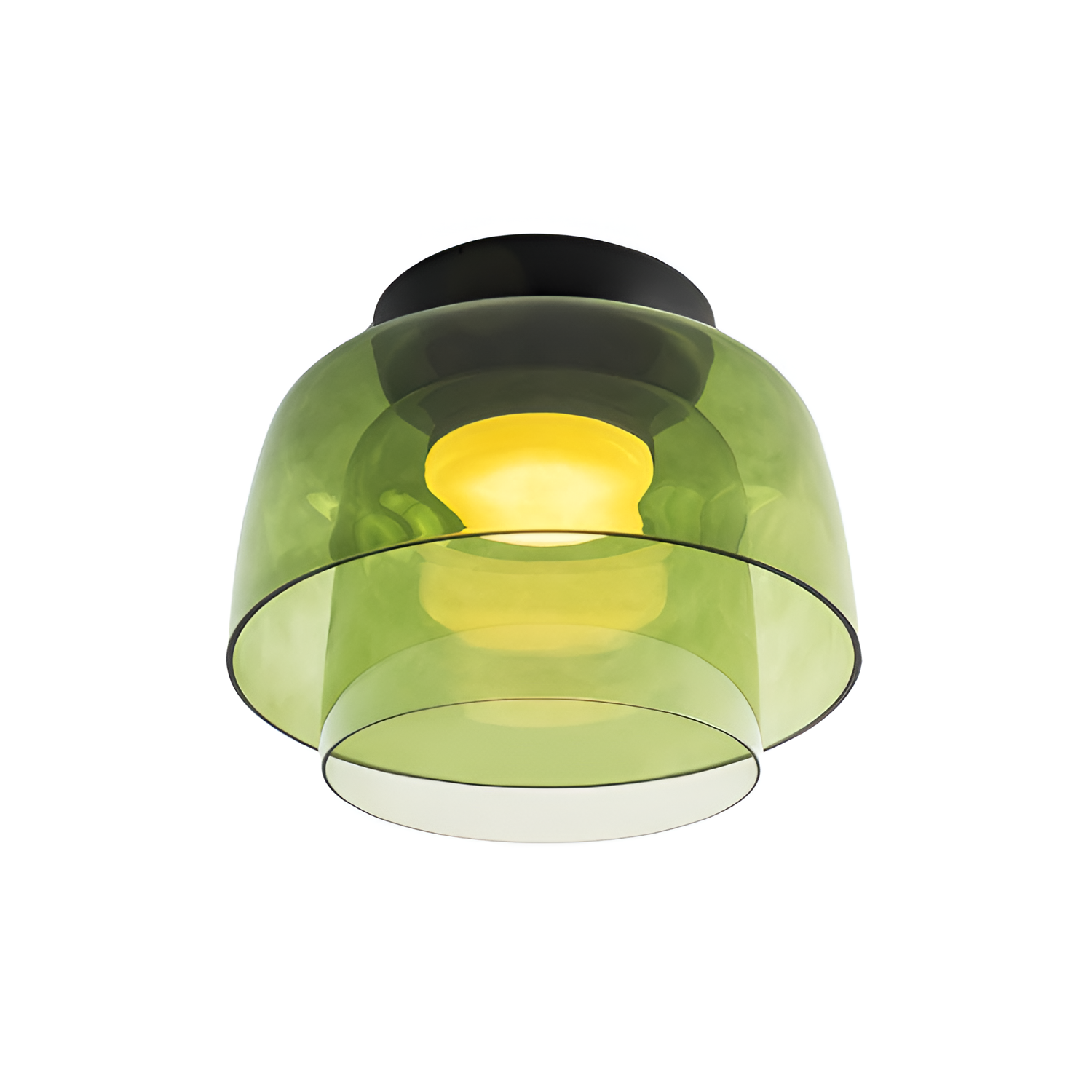 Flerlaget Transparent Glasloftlampe - Minimalistisk