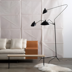 Industriel Minimalistisk Gulvlampe - Justerbar