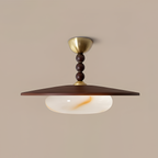 Skulpturel Alabast Loftlampe - Moderne