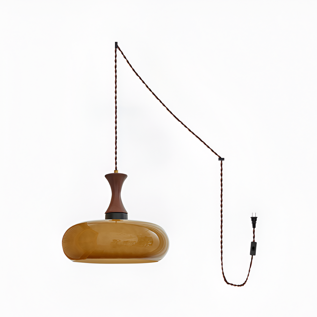 Retro Blankt Pendellampe - Dansk Vintage Stil
