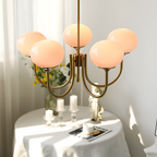 Mid Century Globe Lysekrone - Flere Lyskilder