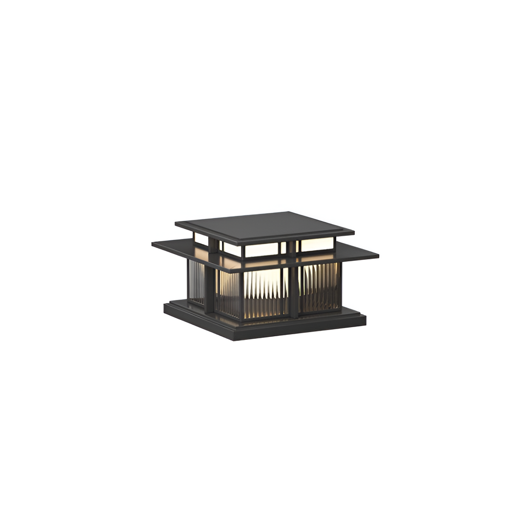 Zen-stil Solcellelampe til Søjle - Minimalistisk