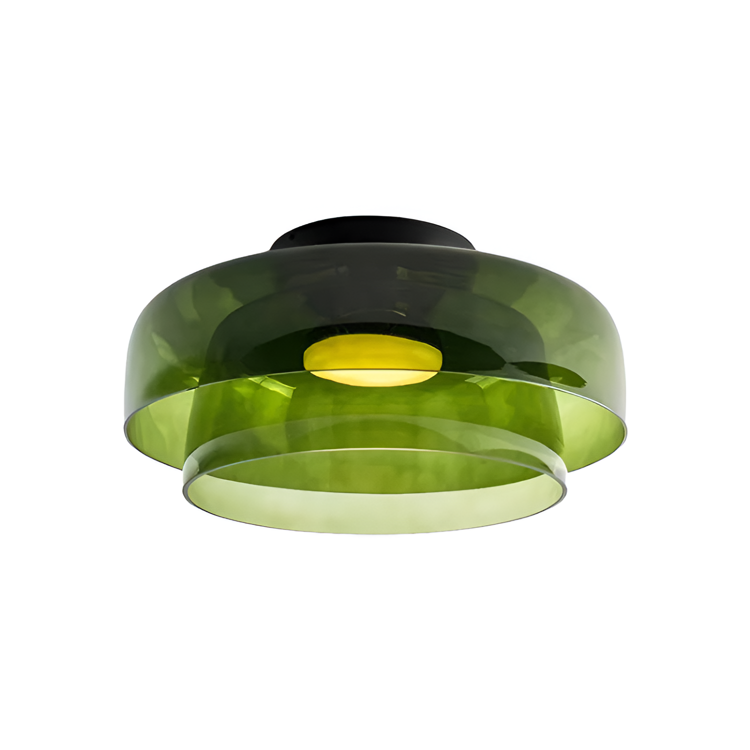 Flerlaget Transparent Glasloftlampe - Minimalistisk