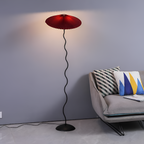 Plisseret Bølget Gulvlampe - Minimalistisk