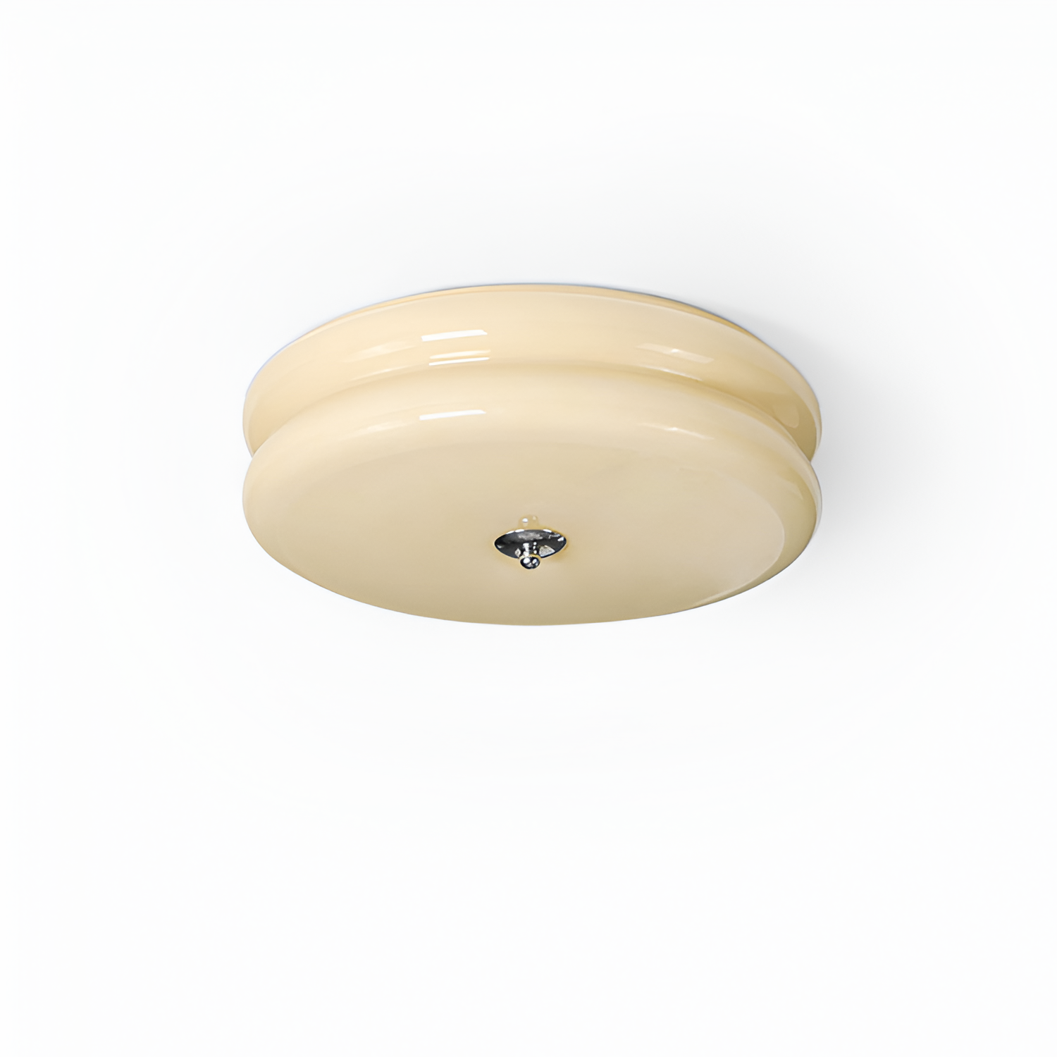 Blanke Loftlampe med Etager - Rundet