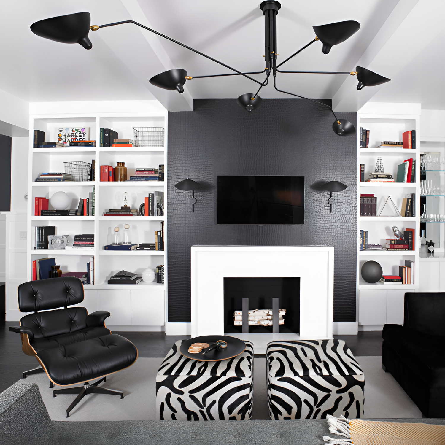 Moderne Lysekrone Med Flere Arme - Justerbar Belysning
