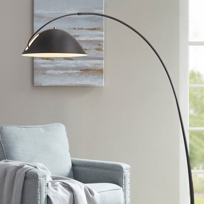 Minimalistisk Buet Gulvlampe - Justerbart Metal Arbejdslys