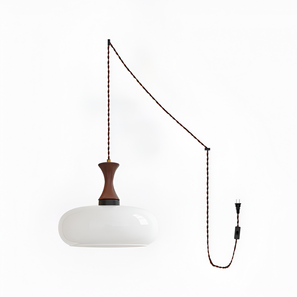 Retro Blankt Pendellampe - Dansk Vintage Stil