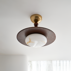 Skulpturel Alabast Loftlampe - Moderne