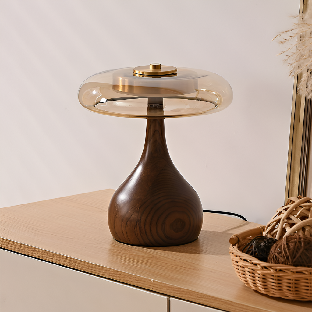 Mid-Century Mushroom Bordlampe - Dæmpbar