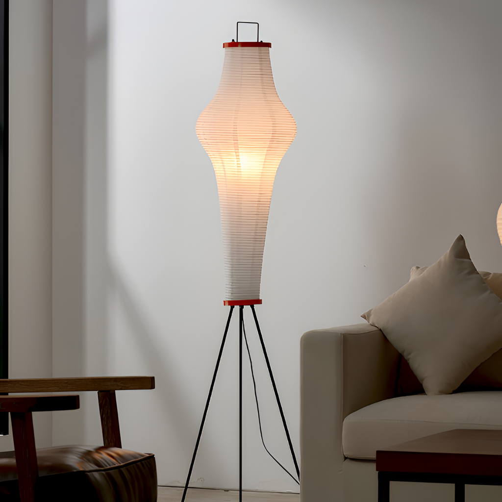 Geometrisk Papirlampe i Washi - Minimalistisk