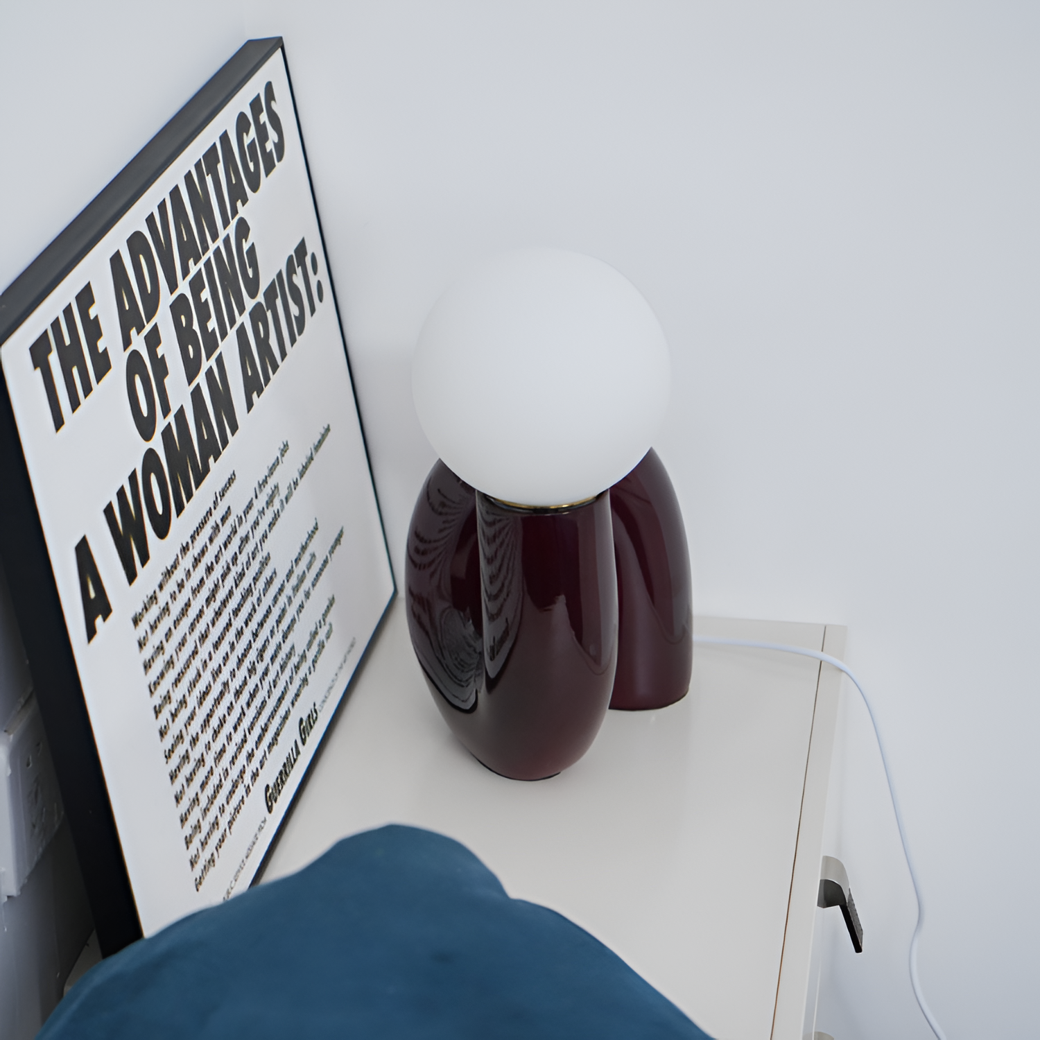 Moderne Skulpturel Bordlampe -  Minimalistisk