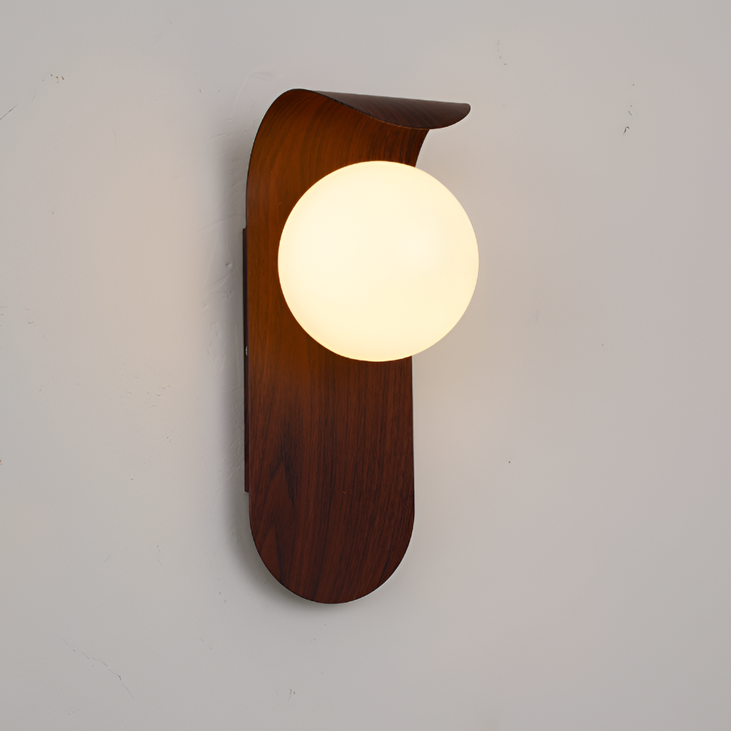 Minimalistisk buet væglampe – Art Deco-stil
