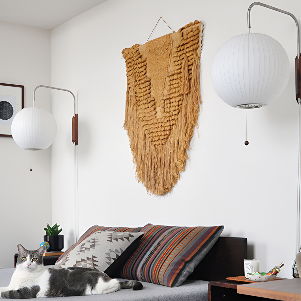 Svingarm Rillet Væglampe - Minimalistisk