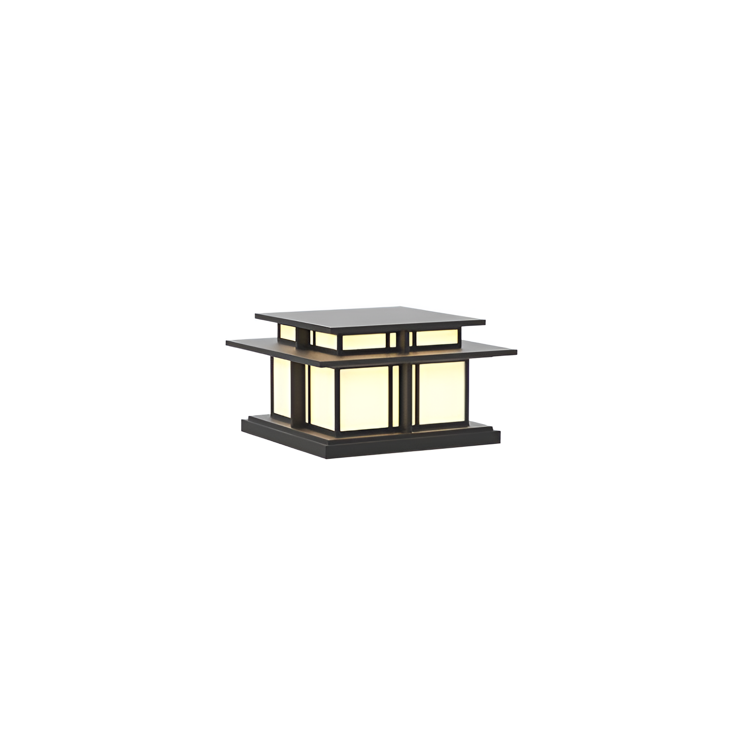 Zen-stil Solcellelampe til Søjle - Minimalistisk