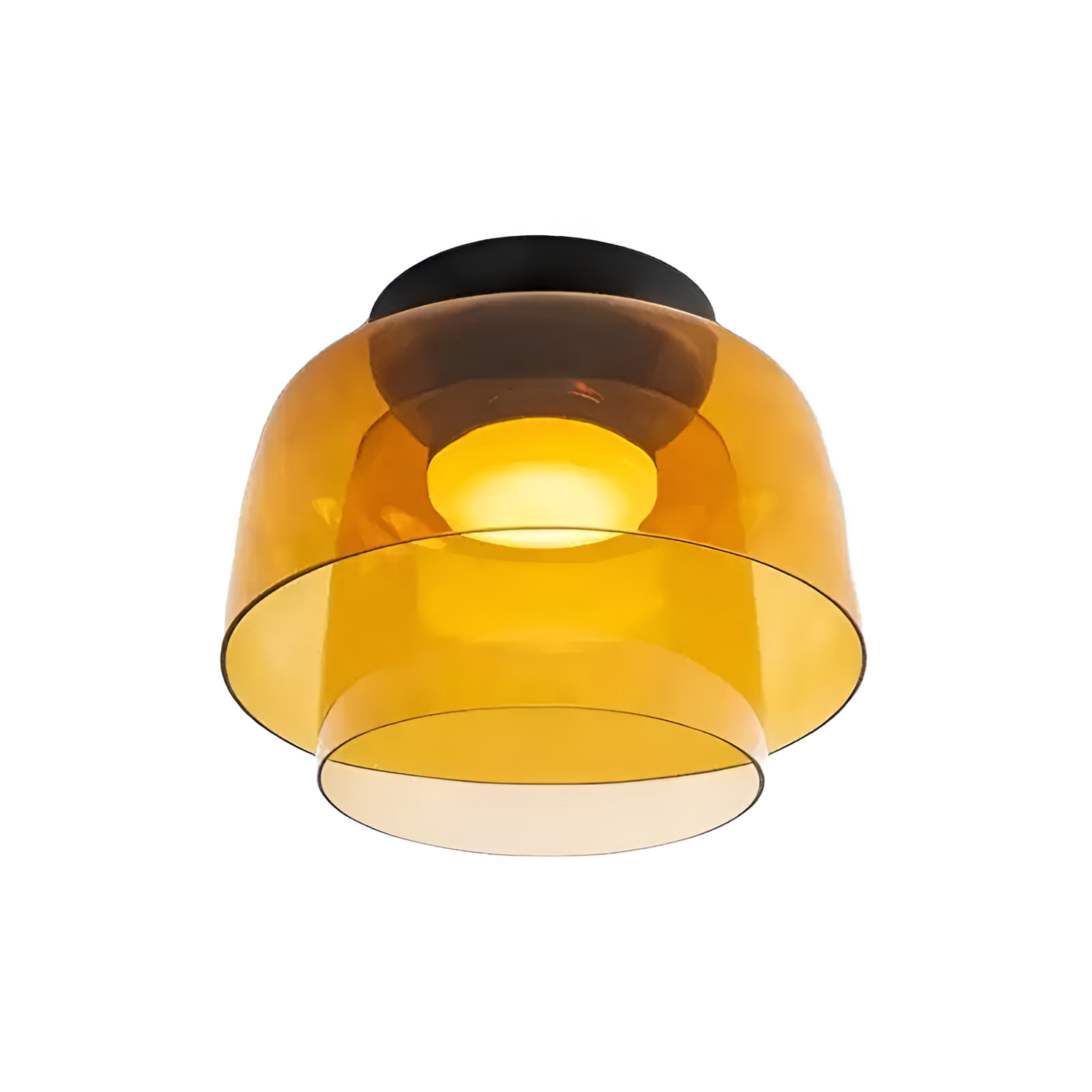 Flerlaget Transparent Glasloftlampe - Minimalistisk
