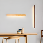 Lineær Træ Geometrisk Væglampe - Minimalistisk