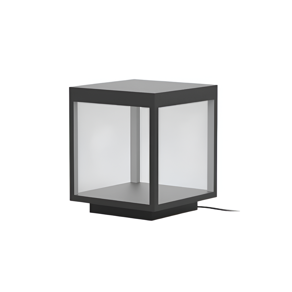 Geometrisk Solcellelampe til Udendørsbrug - Minimalistisk
