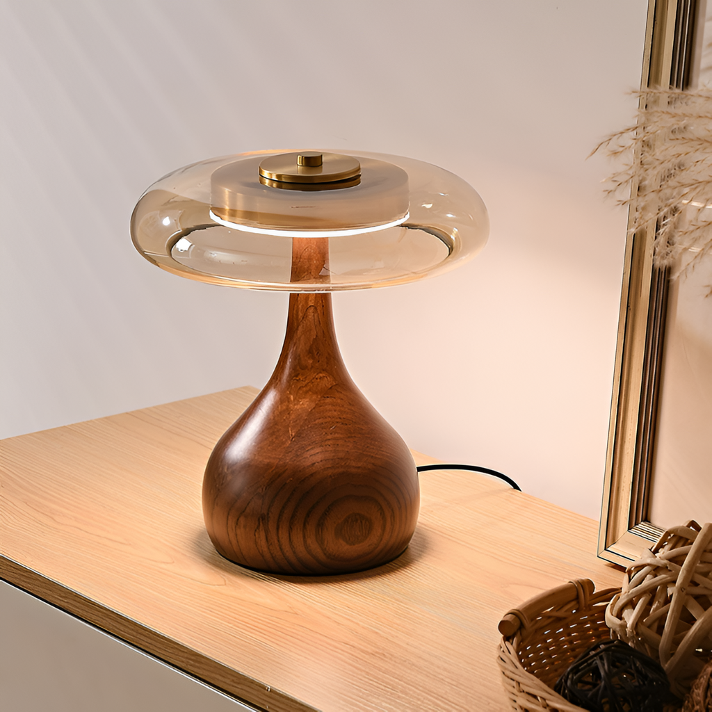 Mid-Century Mushroom Bordlampe - Dæmpbar