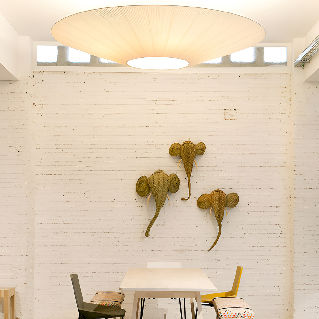 Plisseret Minimalistisk Loftlampe - Dæmpbar