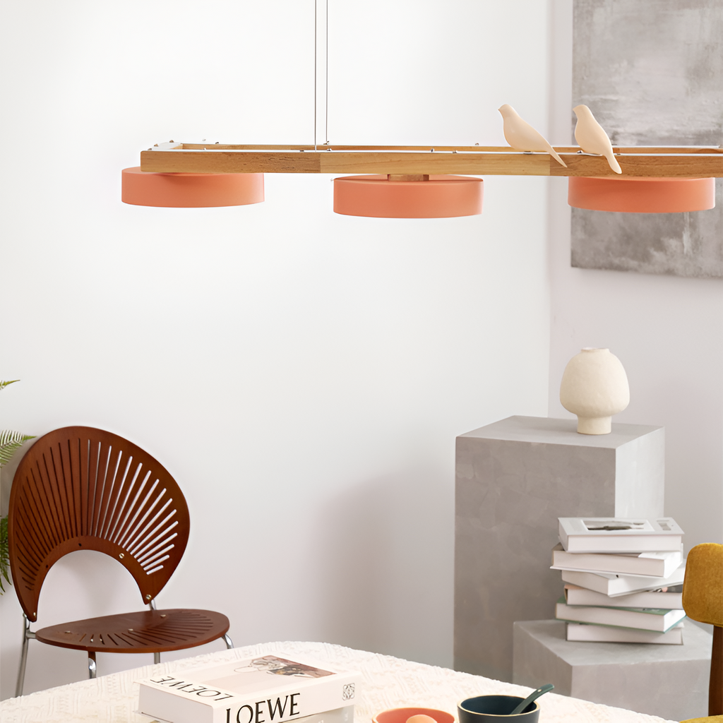 Nordisk Lineær Lysekrone - Minimalistisk