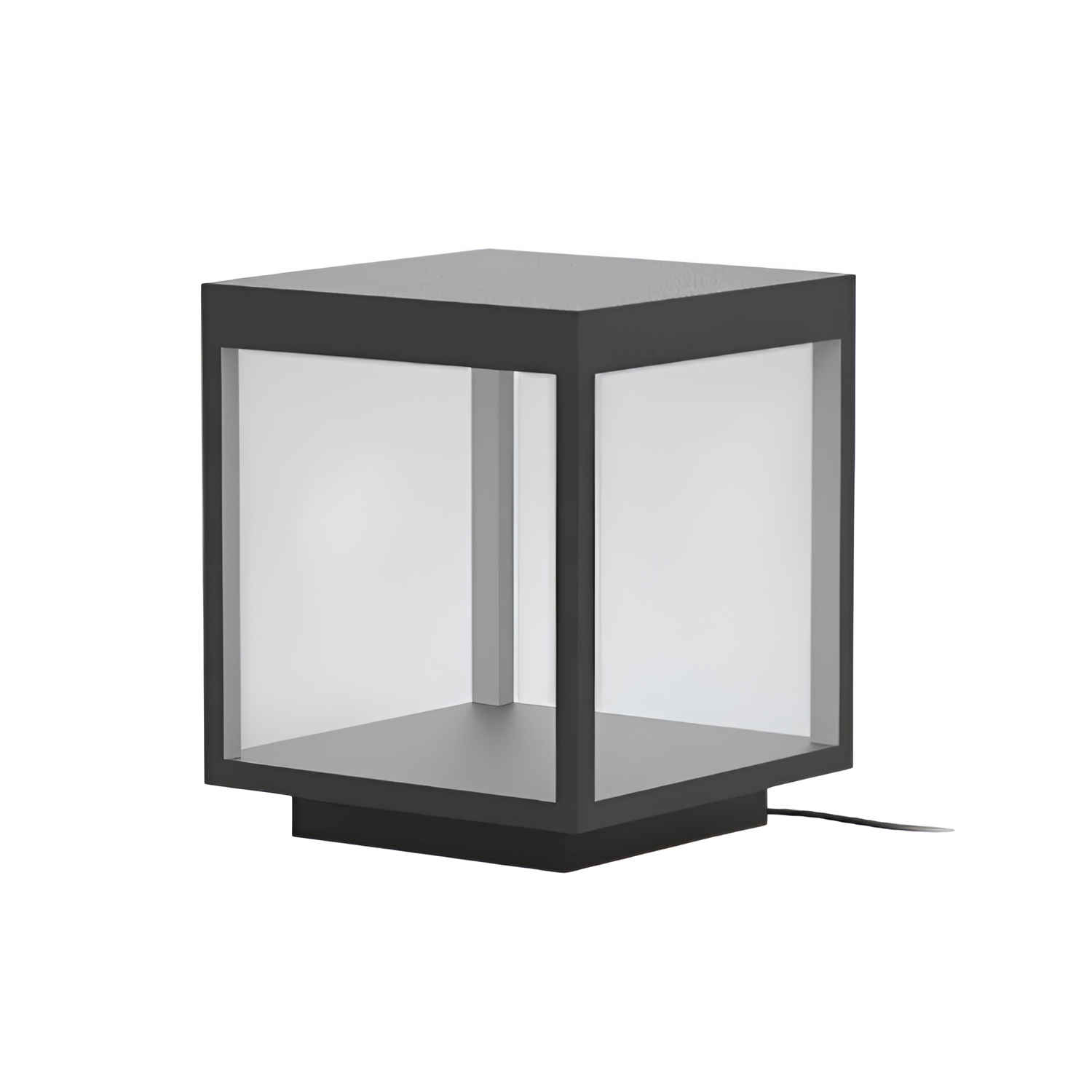 Geometrisk Solcellelampe til Udendørsbrug - Minimalistisk