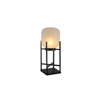 Geometrisk Industriel Solcelle Gulvlampe - Minimalistisk