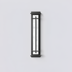 Marmorstil Solenergi Rektangulær Væglampe - Minimalistisk