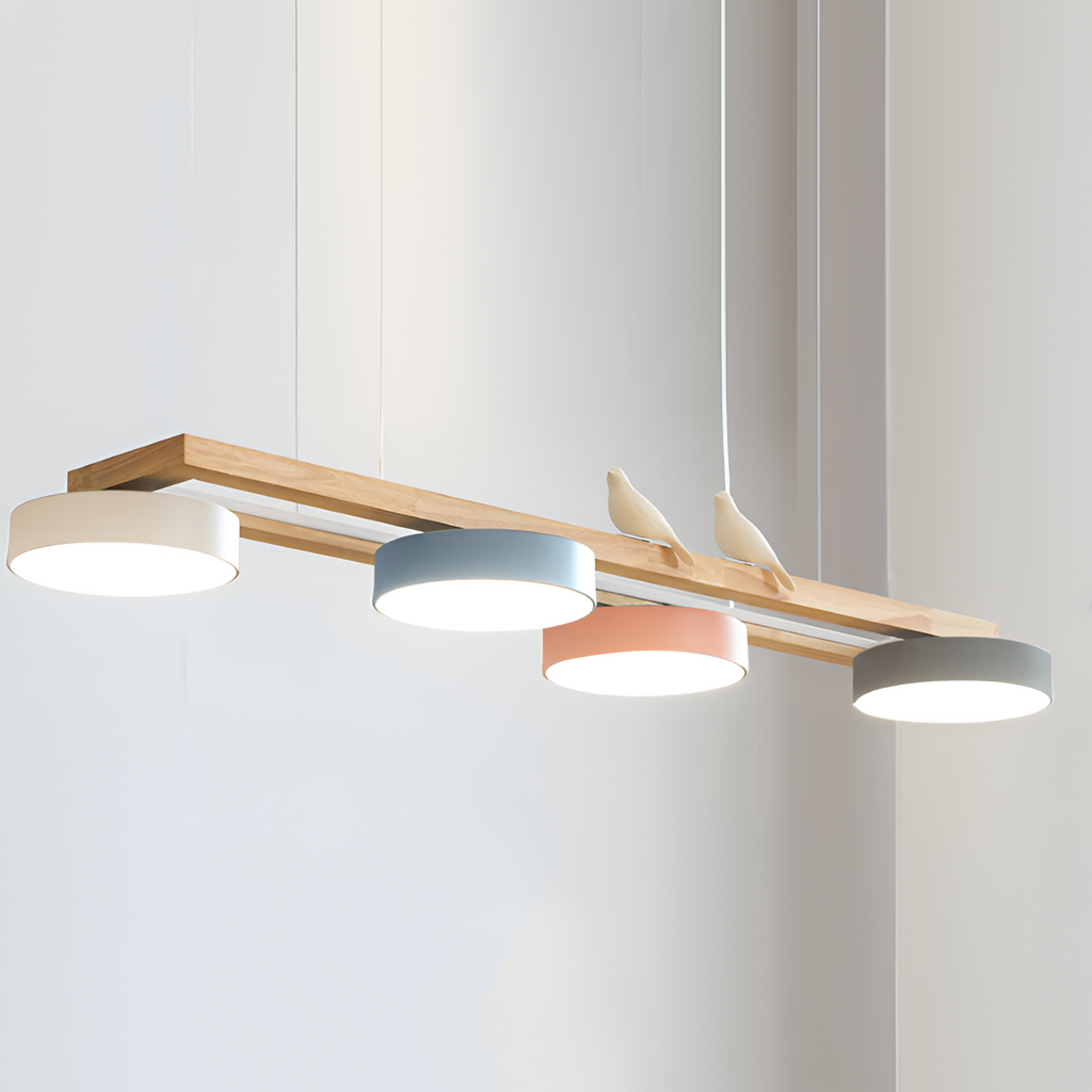 Nordisk Lineær Lysekrone - Minimalistisk